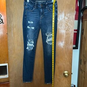American eagle outfitters super stretch x destroyed wash size 4